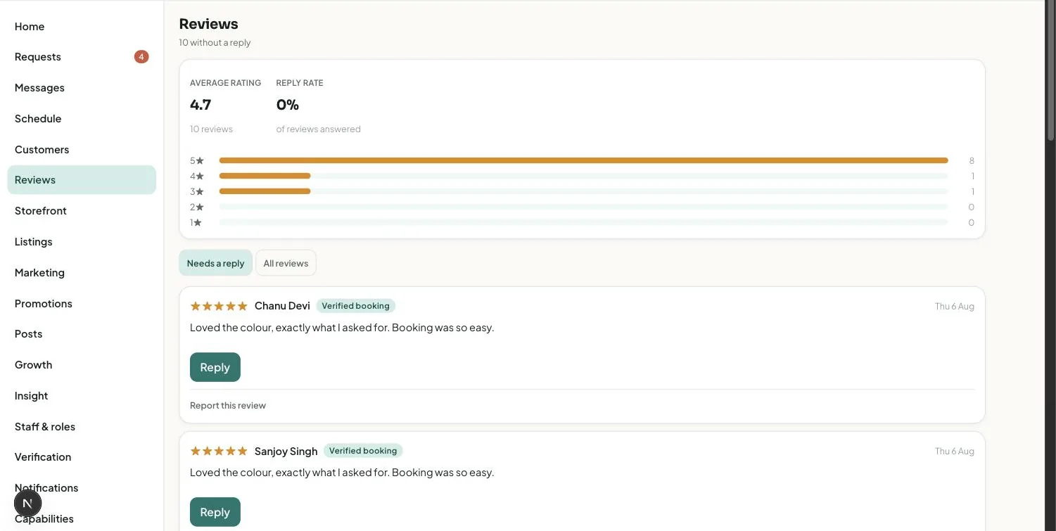 Turn reviews into reputation